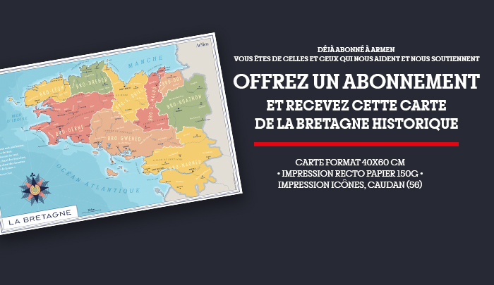 Offre décembre 2022 - carte de Bretagne pour un abonnement offert