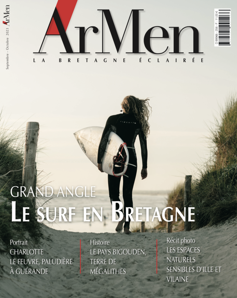 ArMen 256, couverture. Le surf en Bretagne