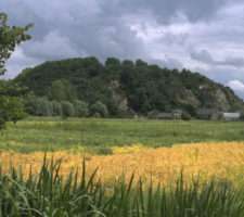 Au milieu des marais, le massif du Mont-Dol domine les marais de ses 65 mètres. © Inventaire général, Auteur inconnu